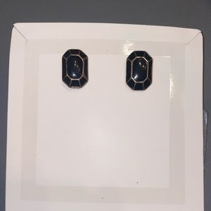 Vintage Black and Gold Earrings